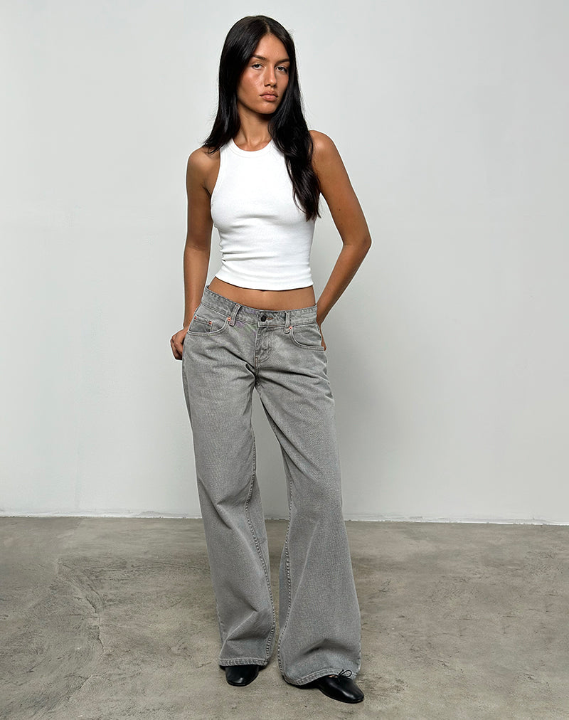 Afbeelding van Low Rise Roomy Jeans in Bleach Grey