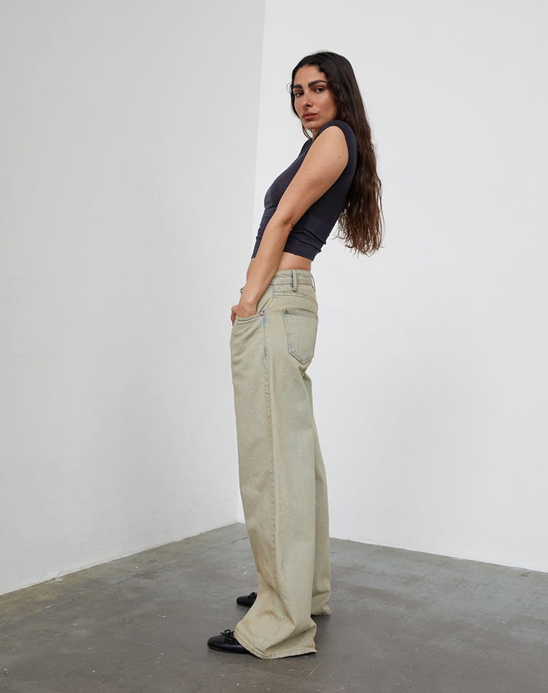 Afbeelding van Low Rise Roomy Jeans in Desert Sand Wash