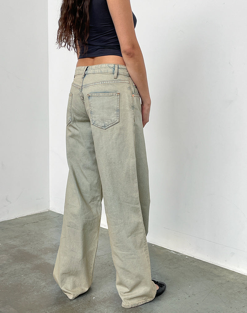 Afbeelding van Low Rise Roomy Jeans in Desert Sand Wash