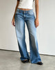 Afbeelding van Roomy Extra Wide Low Rise Jeans in Marine Blue Wash