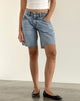 Afbeelding van Low Rise Roomy Shorts in Vintage Blue Wash