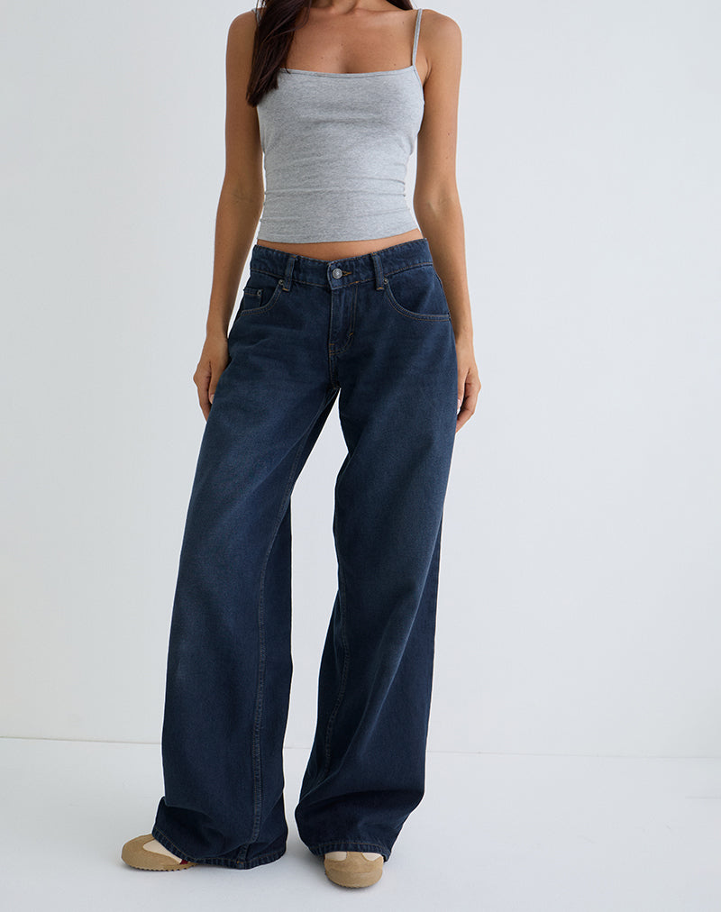 Lage Roomy Jeans in Smokey Blue