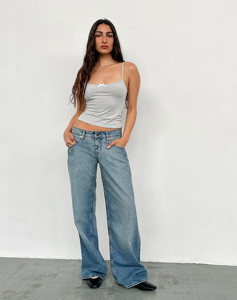 Afbeelding van Low Rise Roomy Jeans in Vintage Bleach