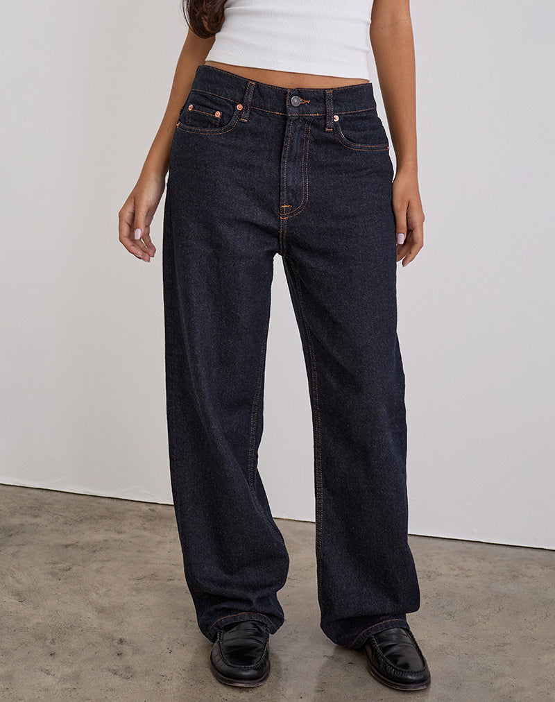 Afbeelding van Low Slung Slim Parallel Jeans in Indigo