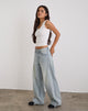 Afbeelding van Low Slung Roomy Jeans in Breeze Blue Wash
