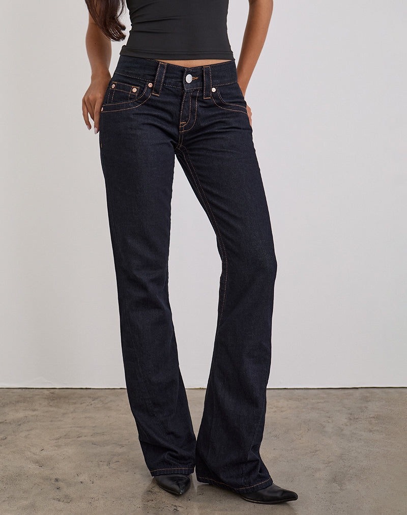 Afbeelding van Low Rise Twisted Seam Jeans in Rinse
