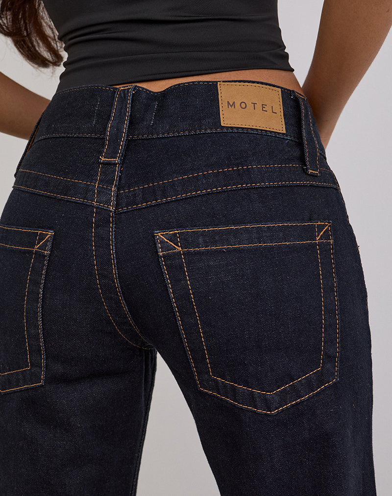 Afbeelding van Low Rise Twisted Seam Jeans in Rinse