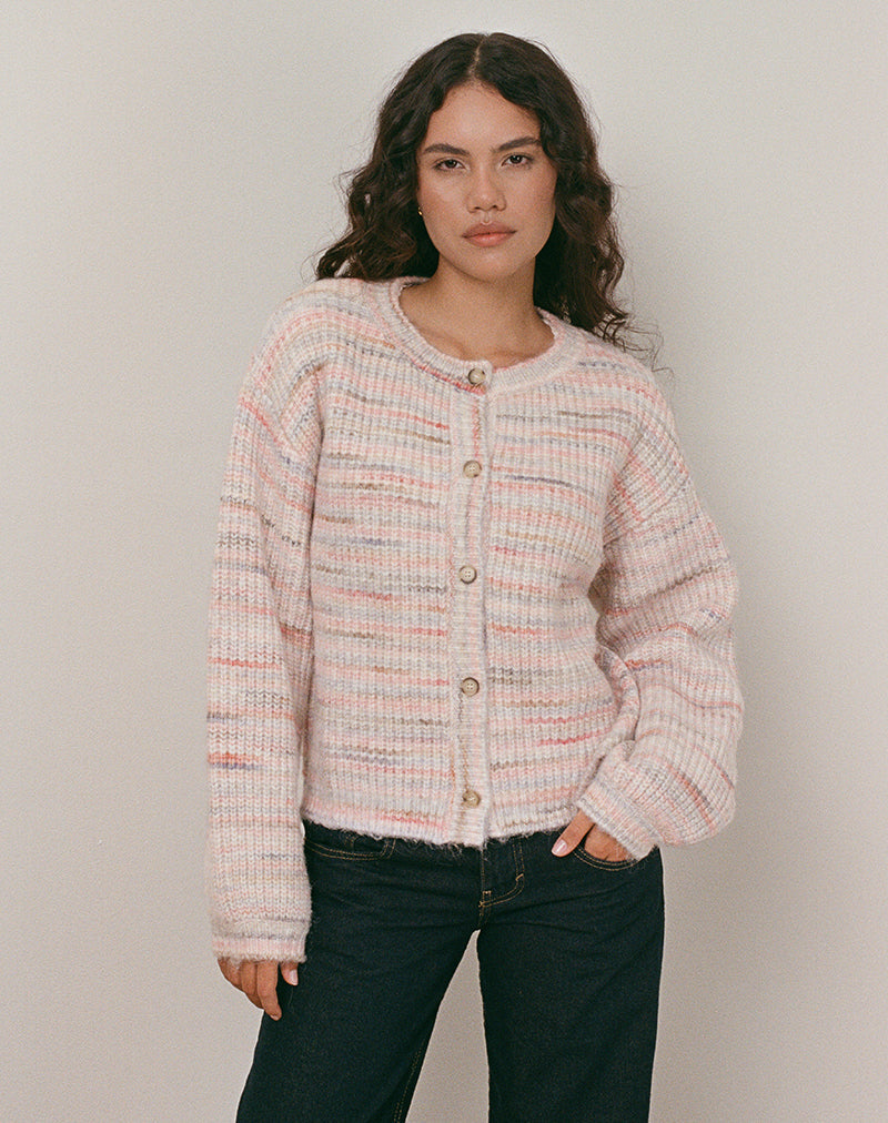 Afbeelding van Luciana Cardi in Geborsteld Breisel Multicolour
