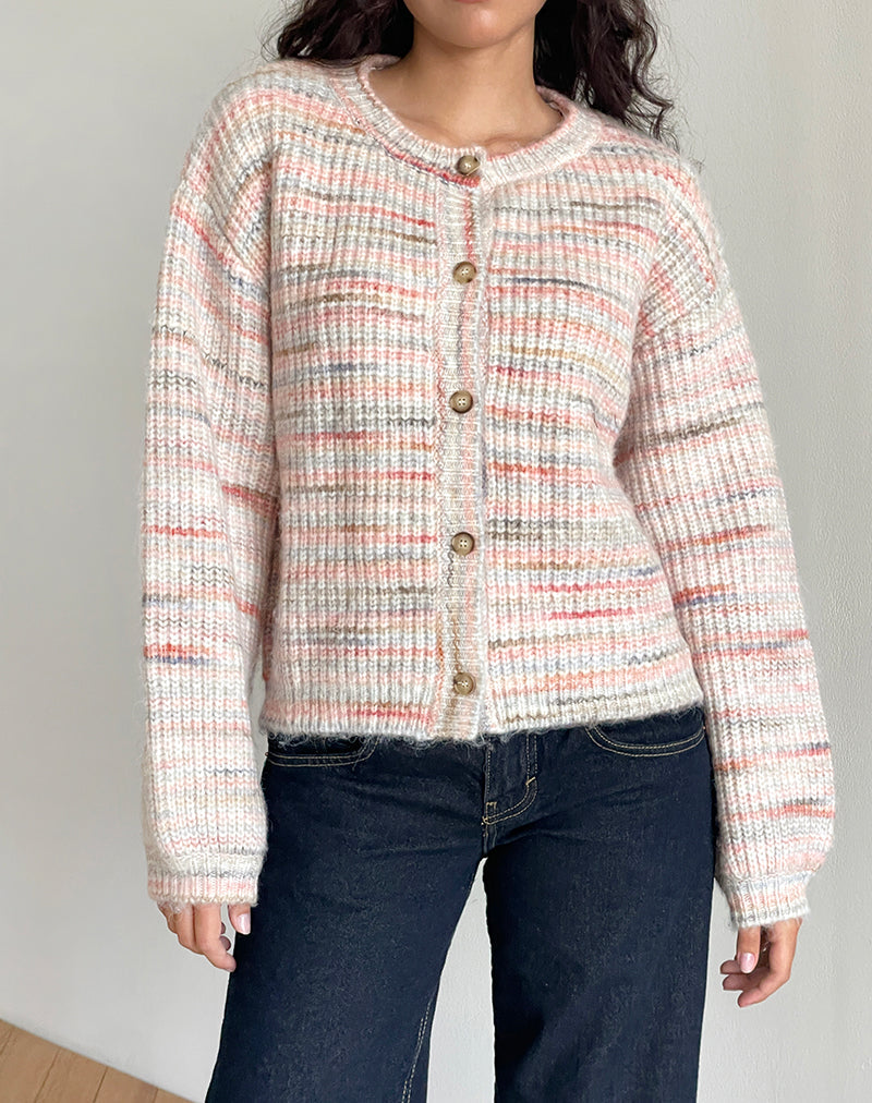 Afbeelding van Luciana Cardi in Geborsteld Breisel Multicolour
