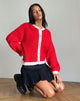 Afbeelding van Luciana Contrast Vest in Rood en Roze