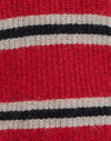 Rood met zwarte streep