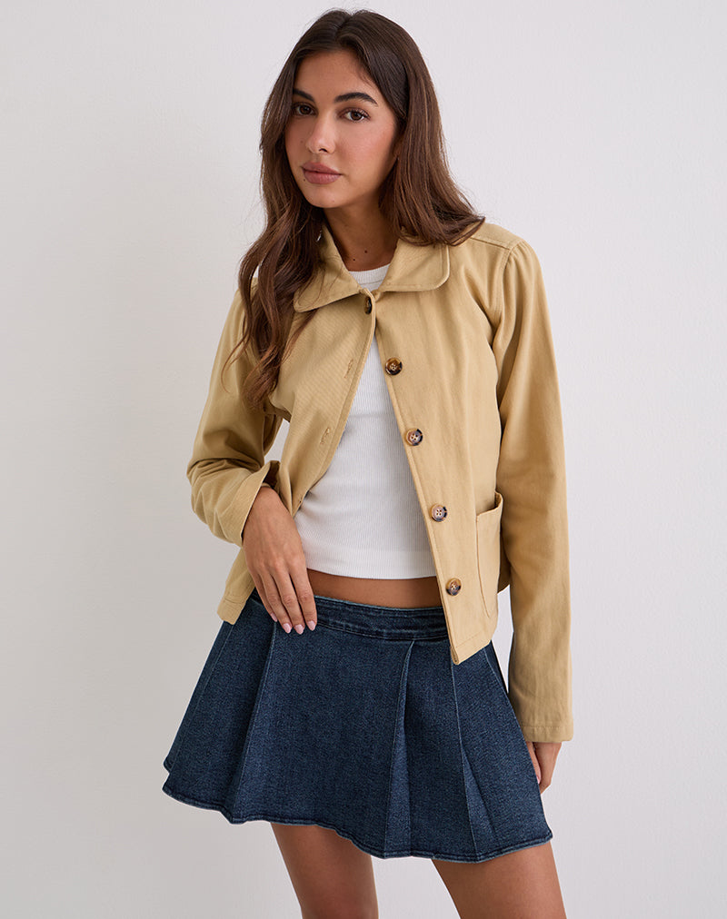 Afbeelding van Lupi Micro Rok in Chambray Vintage Blauw