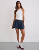 Afbeelding van Lupi Micro Rok in Chambray Vintage Blauw