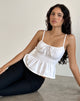 beeld van Lyncia Cami Top met Stropdas in Off White