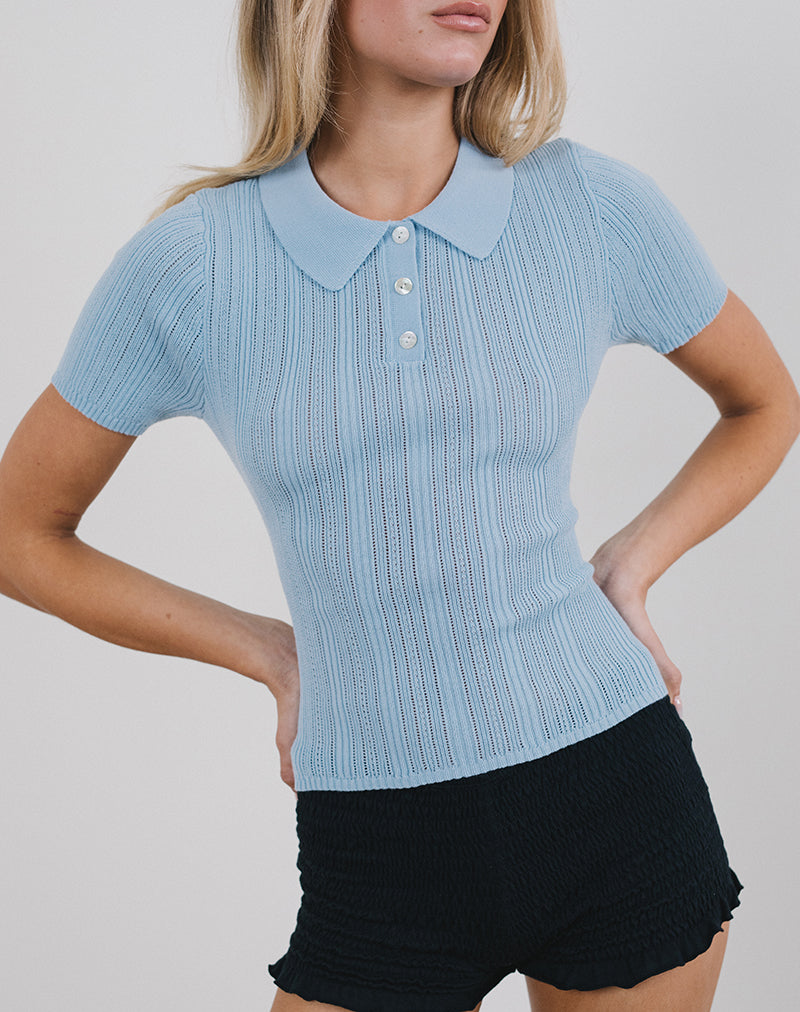 Afbeelding van Lynetta Top in babyblauw