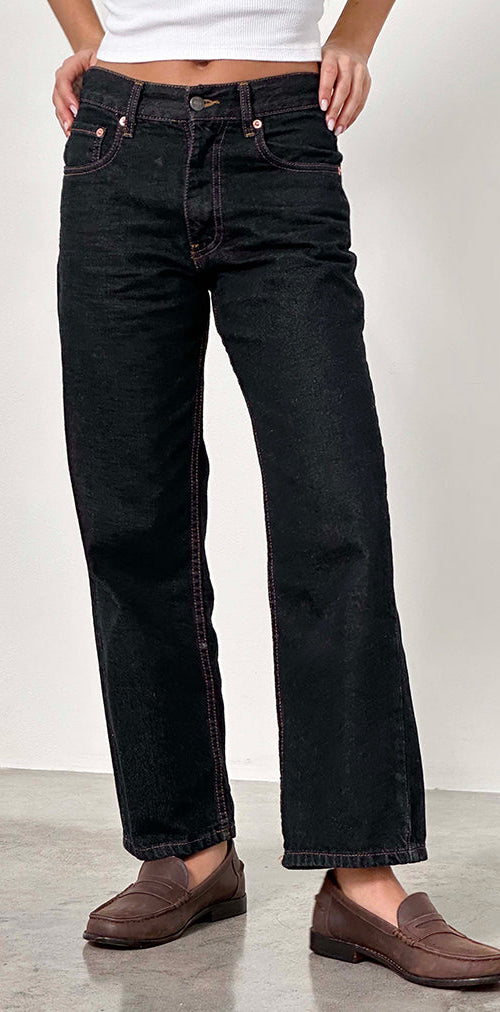 Afbeelding van Mid Rise Awkward Parallel Jeans in Indigo