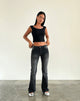 Afbeelding van Low Rise Flared Jeans in Extreem Zwart