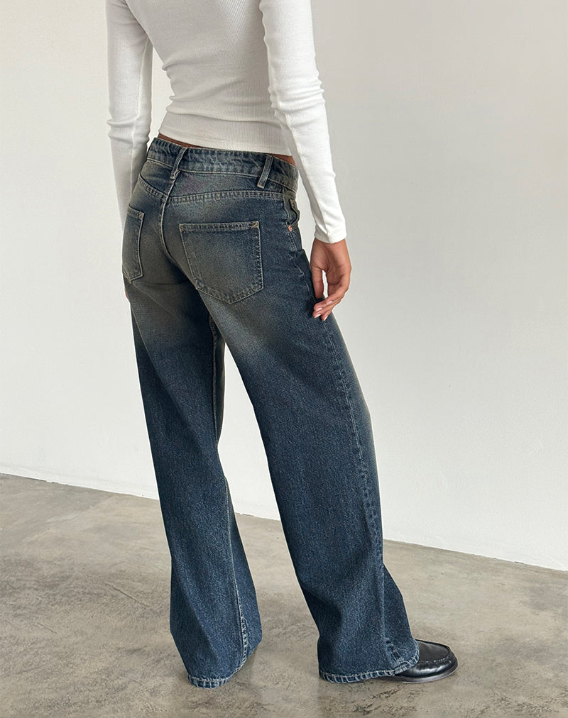 Afbeelding van Low Rise Parallel Jeans in Amber Wash