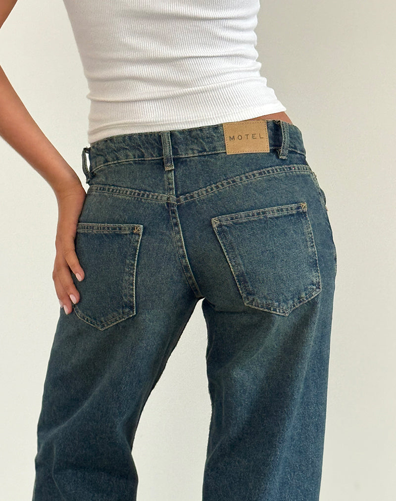 Afbeelding van Low Rise Parallel Jeans in Helderblauw