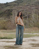 Afbeelding van Low Rise Parallel Jeans in Extreem Blauwgroen