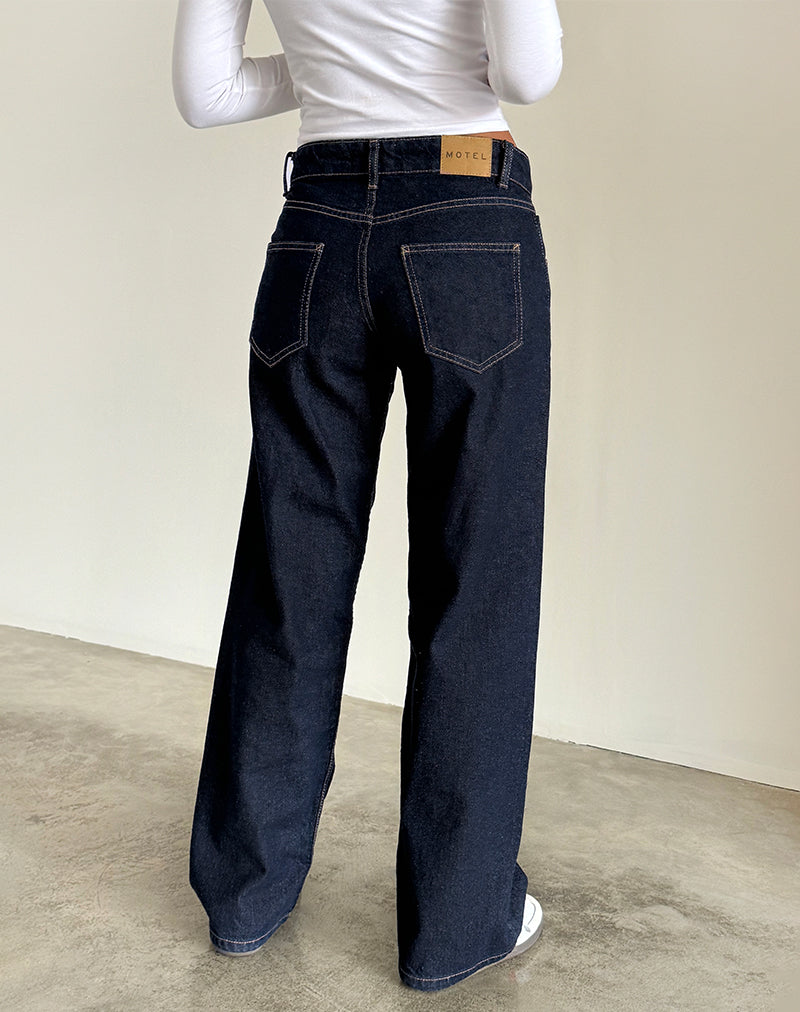 Afbeelding van Low Rise Parallel Jeans in Indigo
