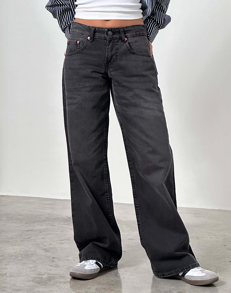 Afbeelding van Low Rise Parallel Jeans in Vintage Black