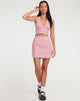 Afbeelding van Pelmo Mini Rok in Apple Check Blush Red