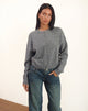 Afbeelding van Maira Zip Through Jacket in Knit Grey