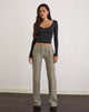 Afbeelding van Maite Pocket Broek in Getailleerd Taupe