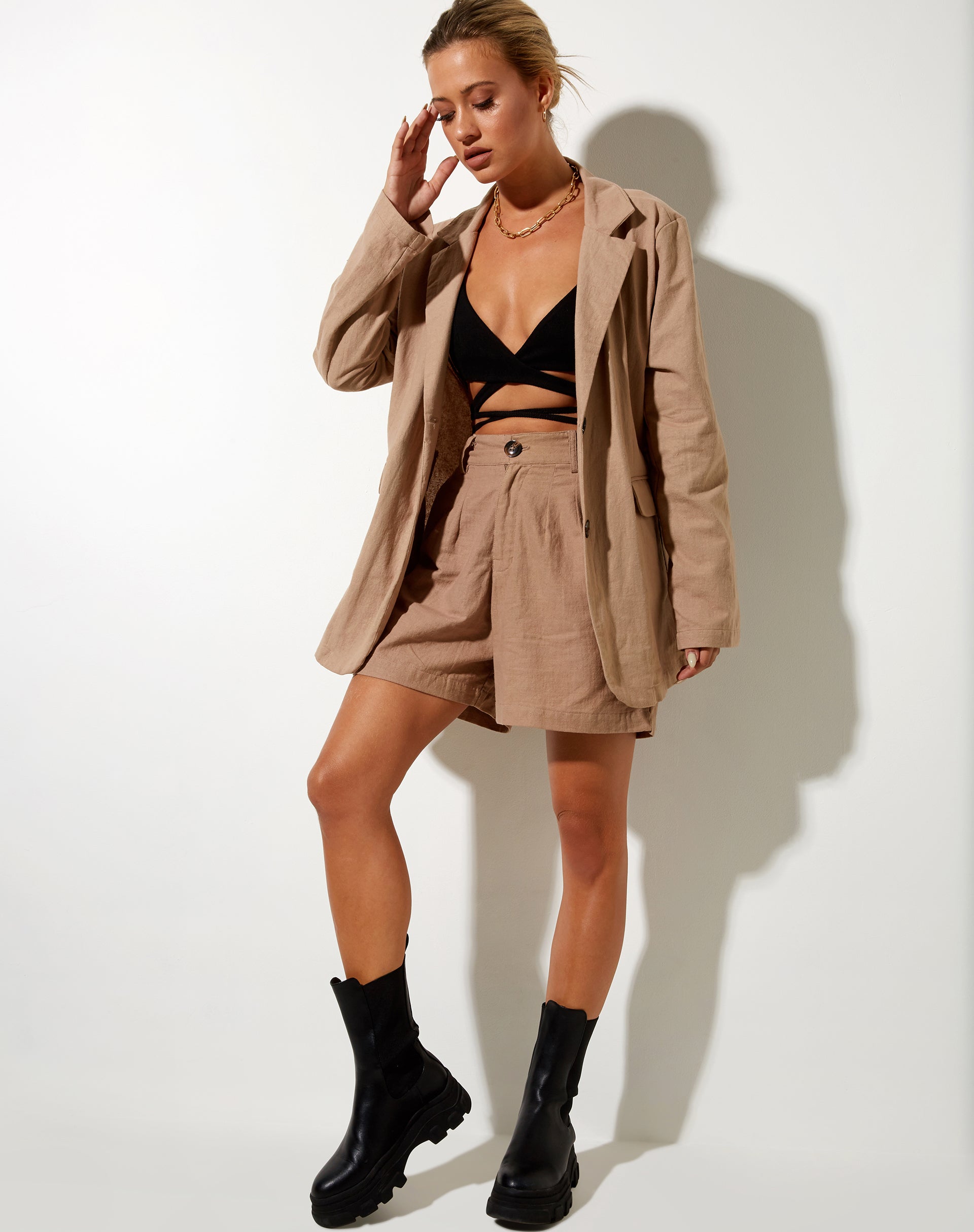 Afbeelding van Maiwa Blazer in Rami Biscuit