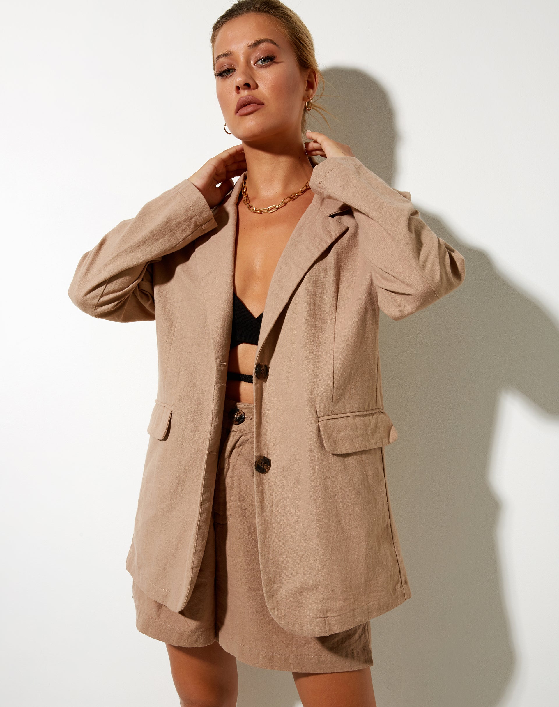 Afbeelding van Maiwa Blazer in Rami Biscuit