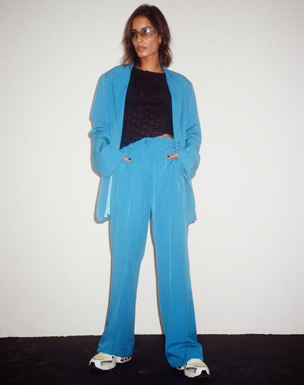 Abba broek in kleermakersbroek blauw