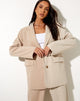 Afbeelding van Maiwa Blazer in Contrast Tan en Beige