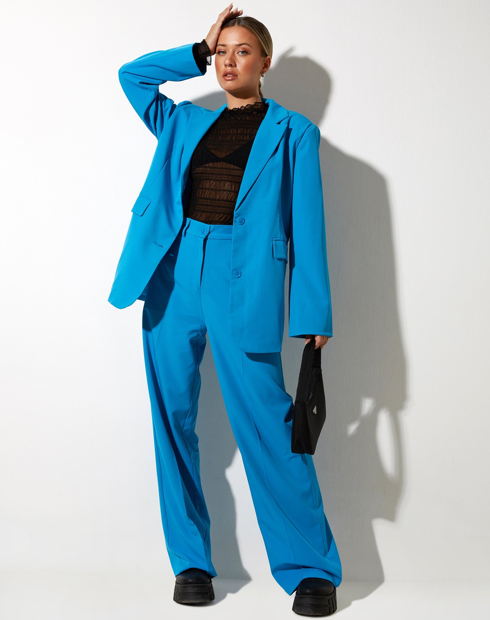 Afbeelding van Maiwa Blazer in Getailleerd blauw