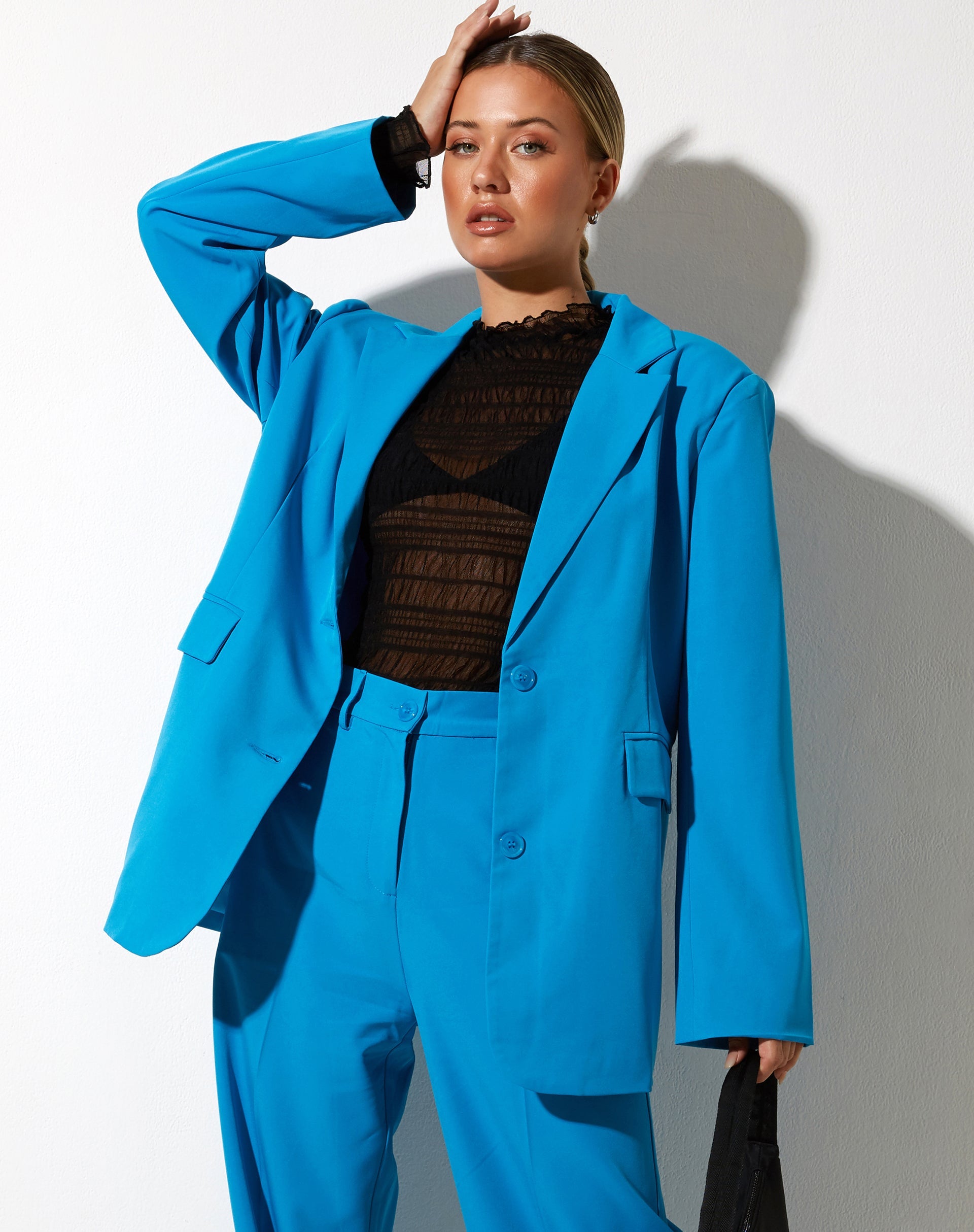 Afbeelding van Maiwa Blazer in Getailleerd blauw