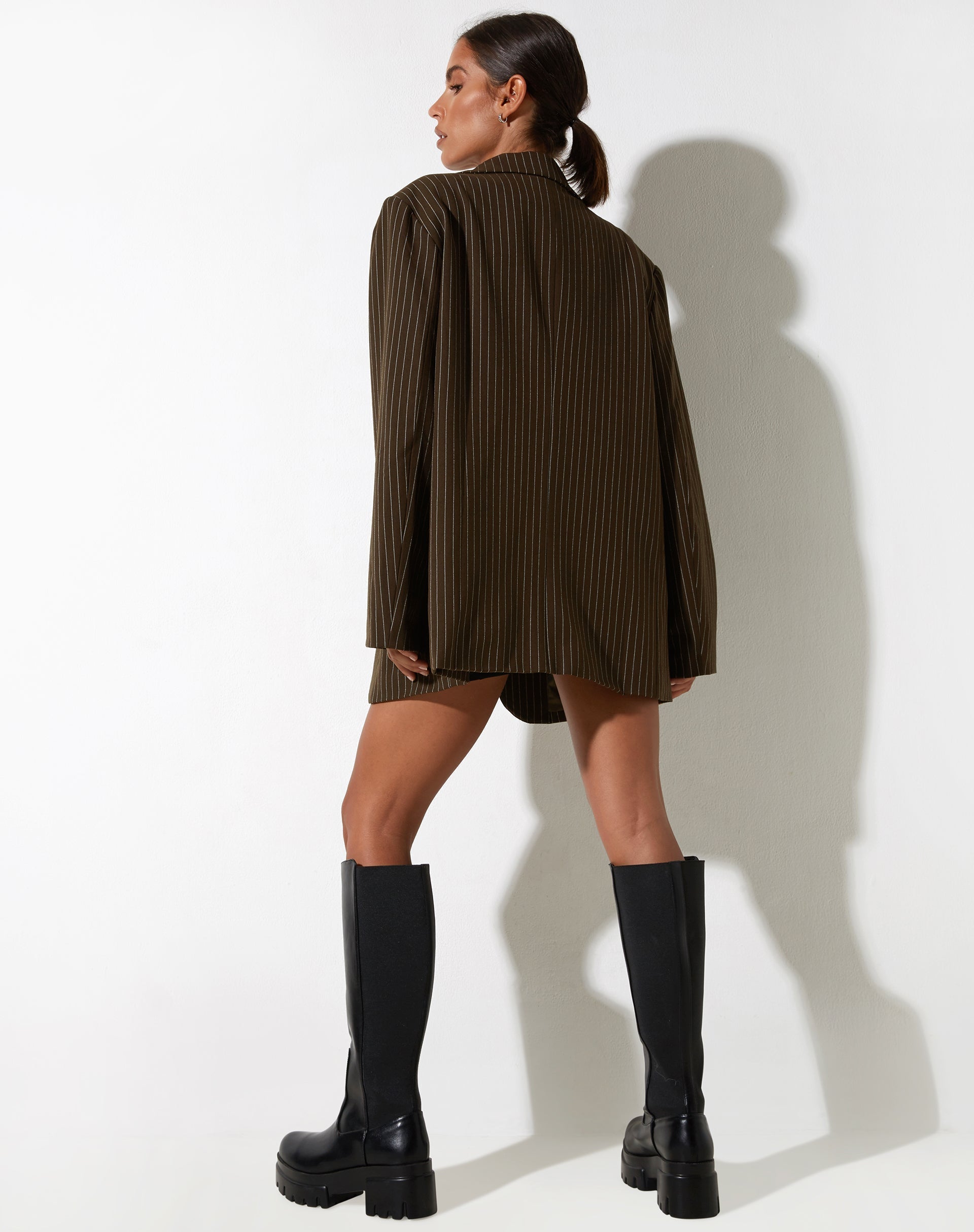 Afbeelding van Maiwa Blazer in Krijtstreep Bruin