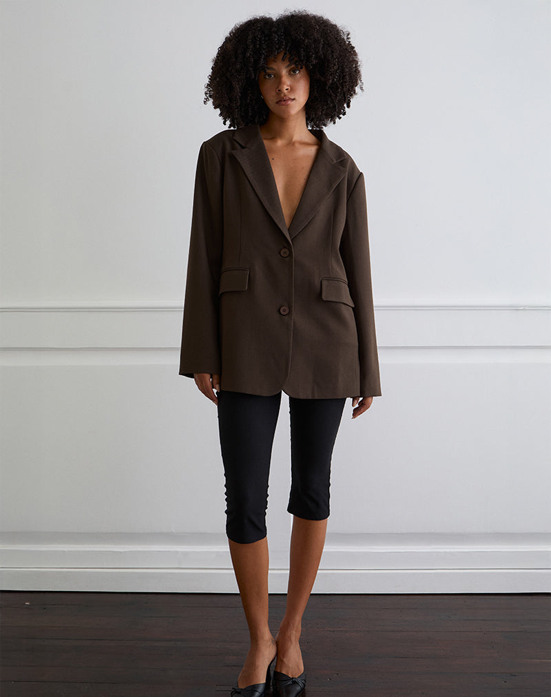 Maiwa Getailleerde Blazer in Bruin