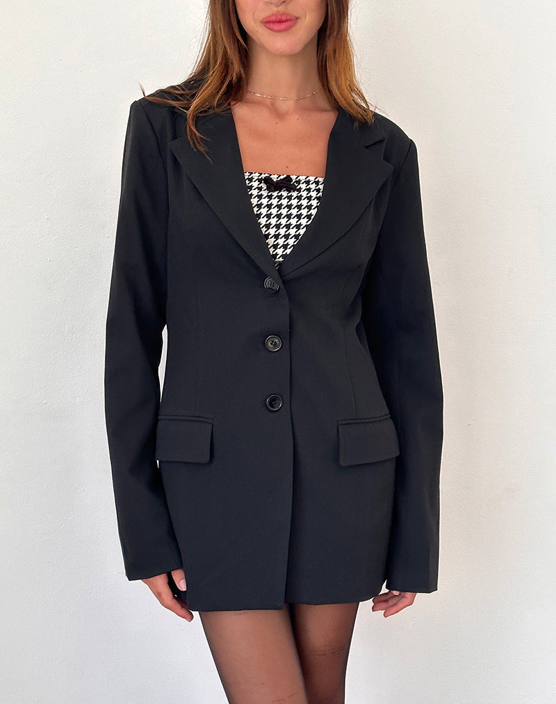 Afbeelding van Malana Slim Fit Blazer in Getailleerd Zwart