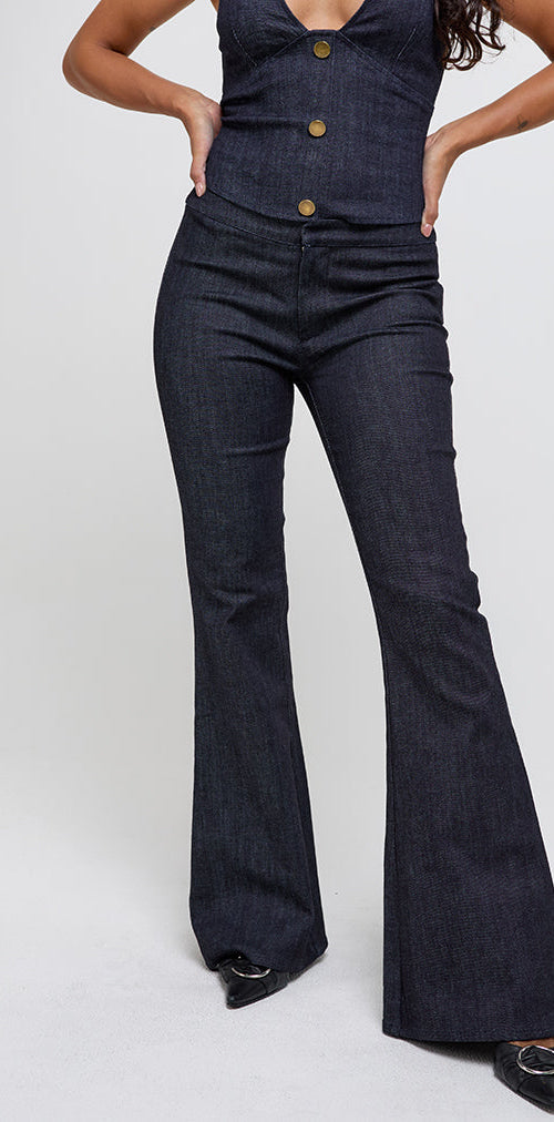 Afbeelding van Malvinas broek in donker denim indigo