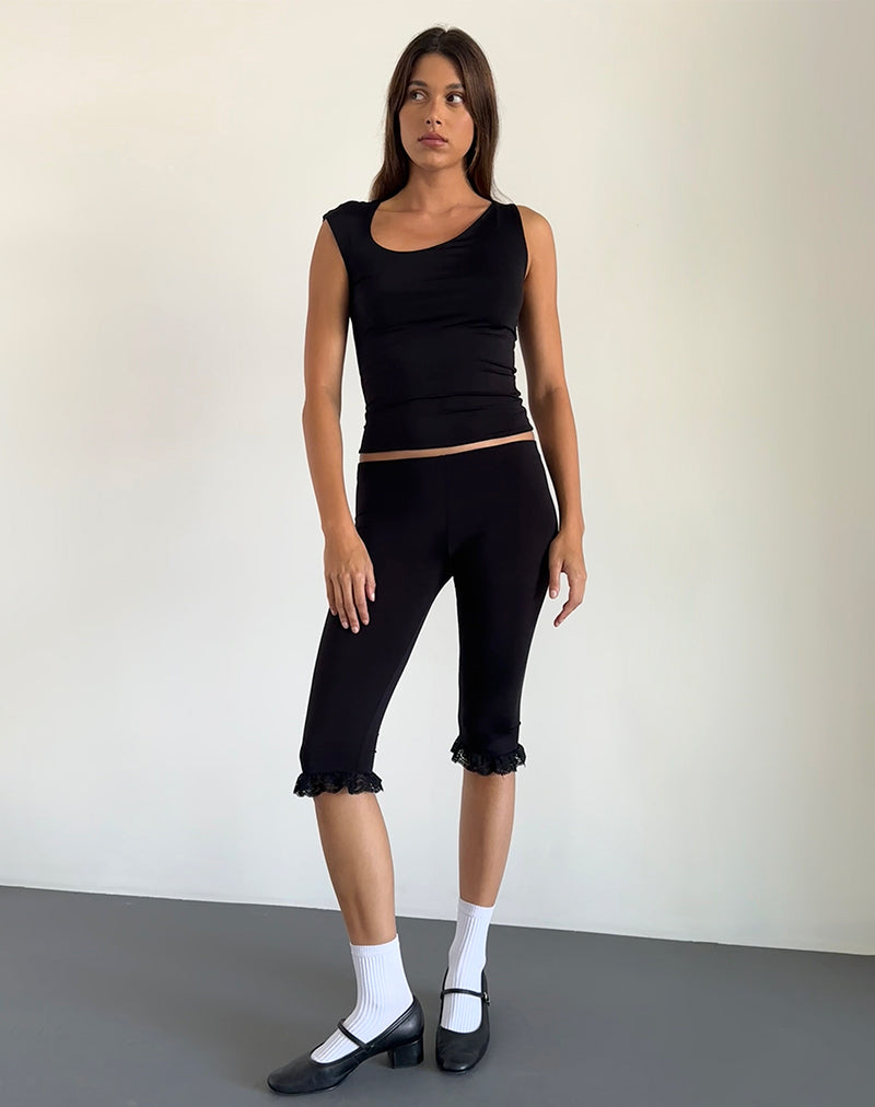 Afbeelding van Marcie Asymmetrische Top in Slinky Zwart