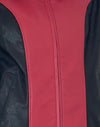 Rood met zwarte panelen