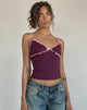 Afbeelding van Marjorie Strappy Top in Smooth Slinky Berry