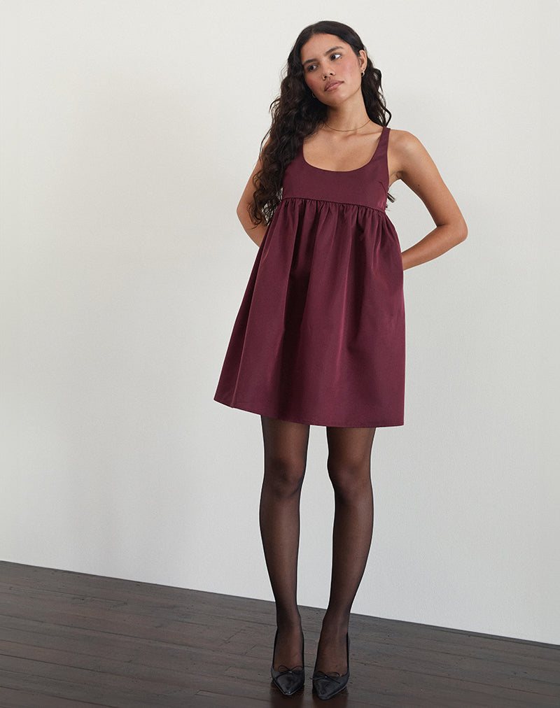 Afbeelding van Marona Jurk in Donker Berry
