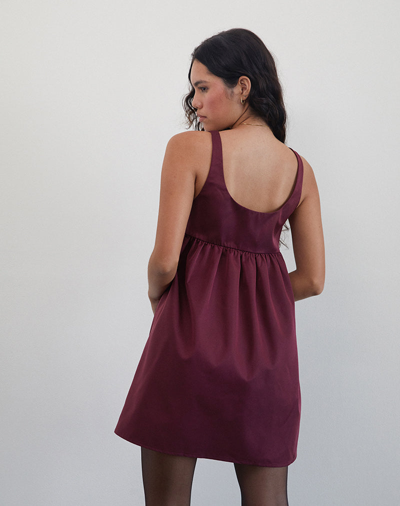 Afbeelding van Marona Jurk in Donker Berry