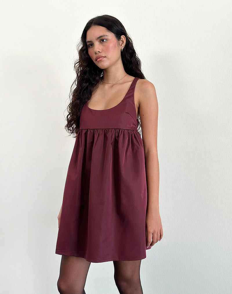 Afbeelding van Marona Jurk in Donker Berry