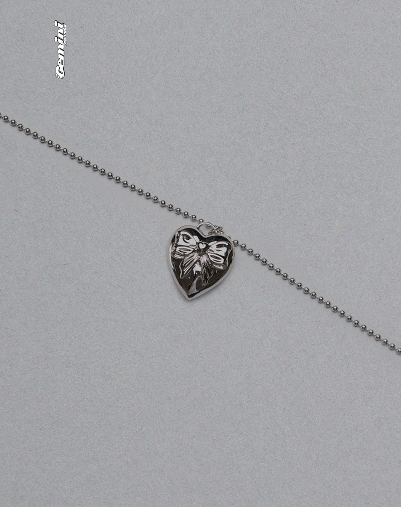 Matilda zilveren hart ketting