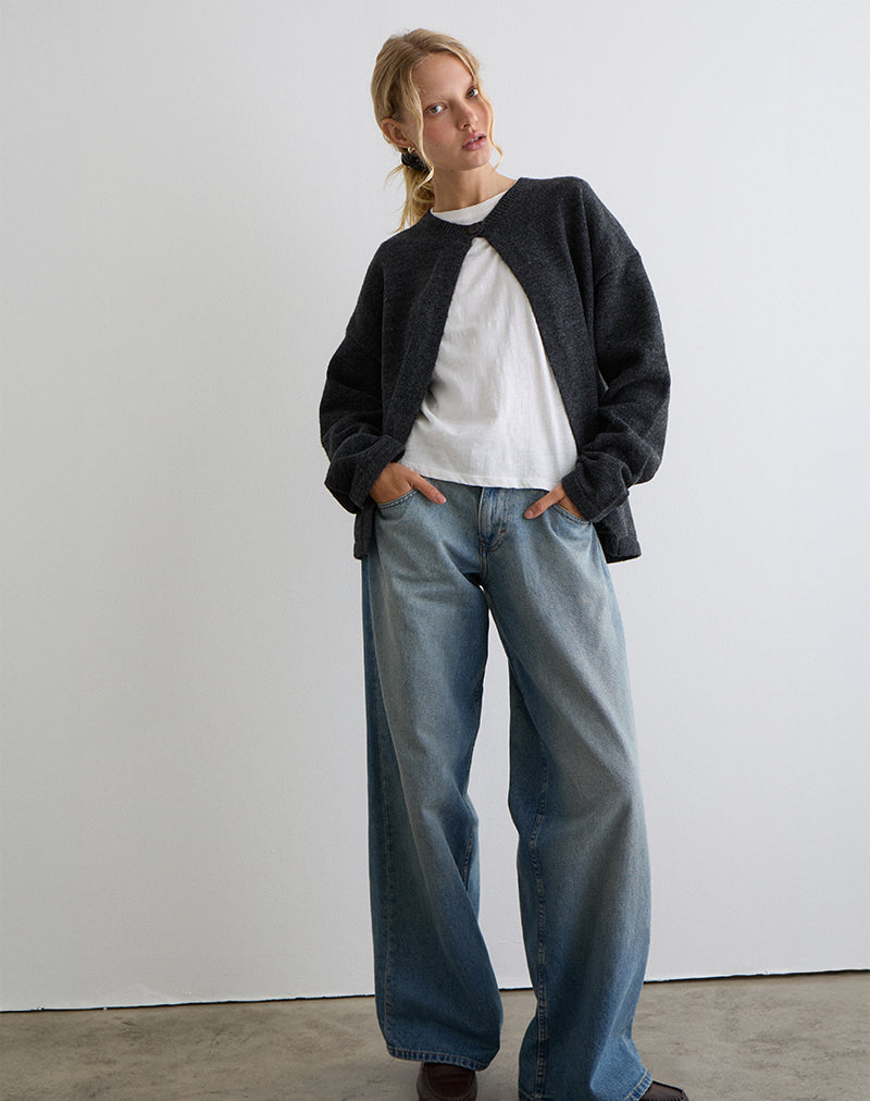Maureen vest in donkergrijs