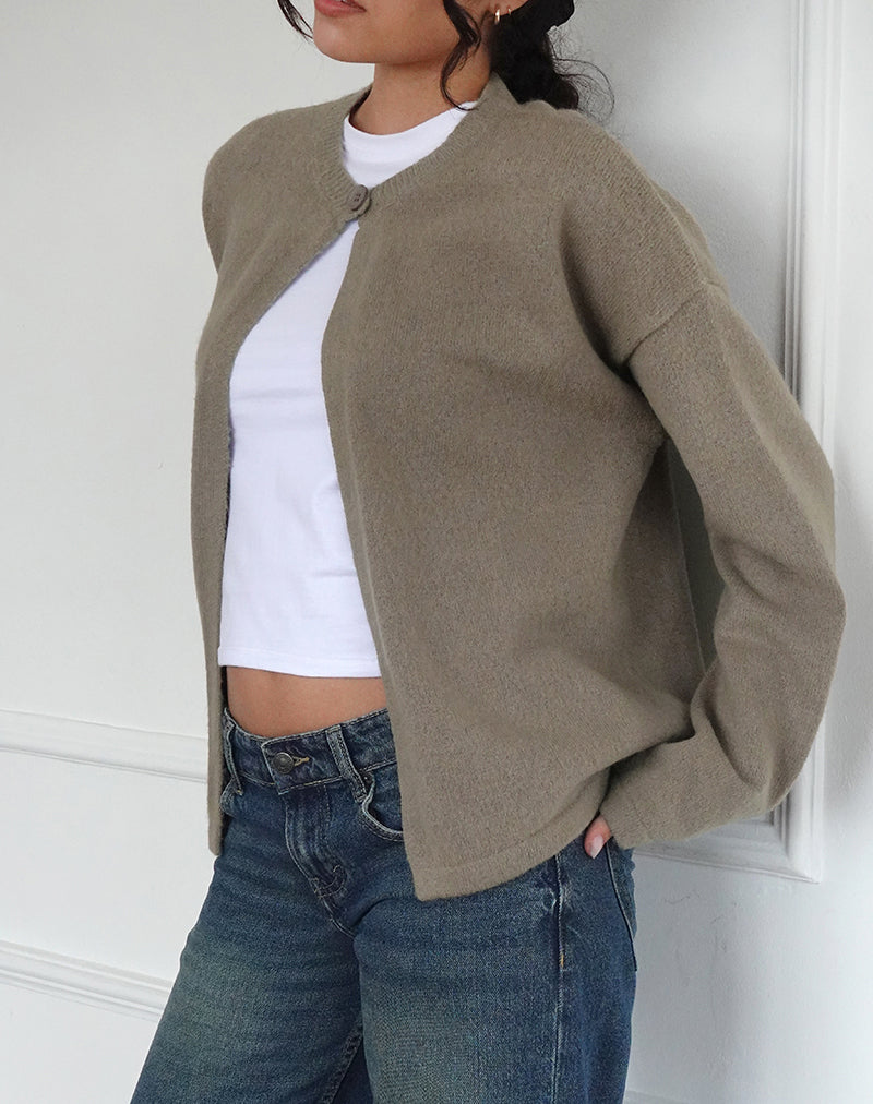 Maureen vest in Taupe