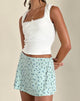 Afbeelding van Mckenna minirok in Pretty Petal Green