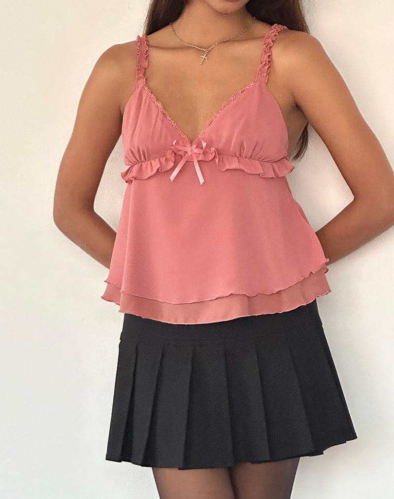 Afbeelding van Melinda Frill Cami Top in Chiffon Blush